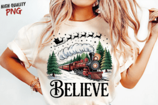 Believe North Pole Train Christmas Png Graphic by SmartSvgArt ...