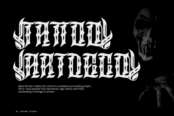 Black Somler Font PNG with transparent background - Preview 1