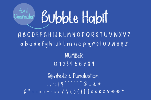 Bubble Habit Font - Preview 1