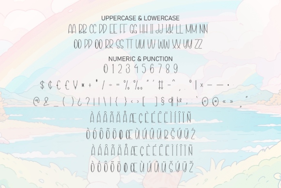 Chubby Rainbow Font - Preview 6