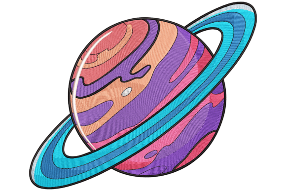 Colorful Saturn