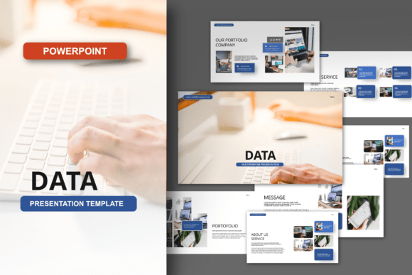Preview of Data PowerPoint Template business report presentation template
