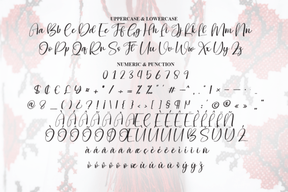 Embroidery Font - Preview 6