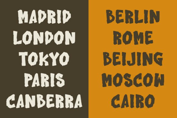 Janggro Font PNG with transparent background - Preview 3