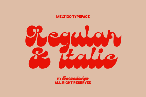 Meltigo Font PNG with transparent background - Preview 1