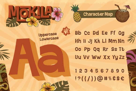 Mokila Font PNG with transparent background - Preview 1
