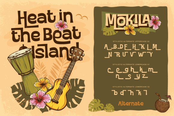 Mokila Font PNG with transparent background - Preview 3