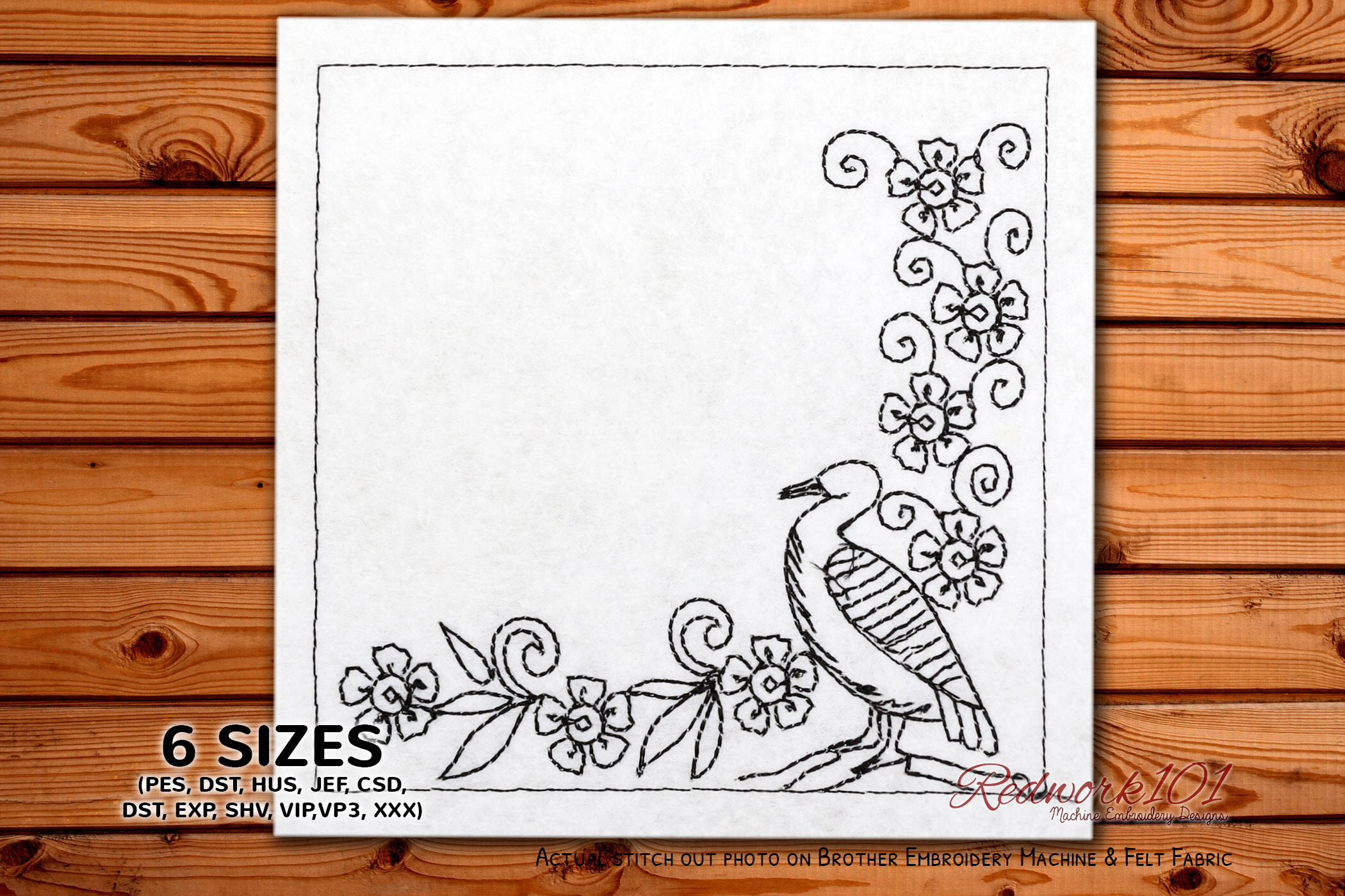 Nice Albatross Bird Machine Embroidery