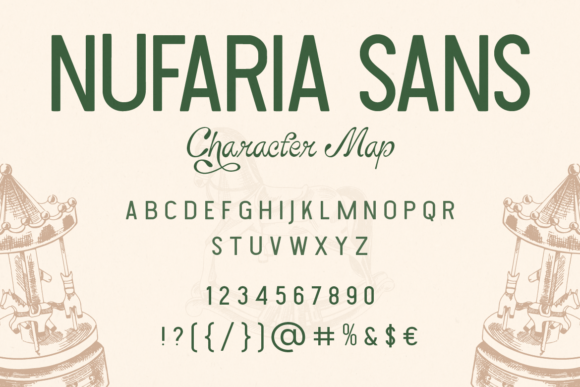 Nufaria Font PNG with transparent background - Preview 3