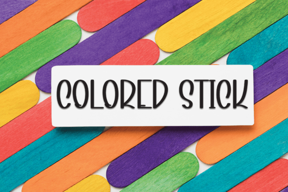 Rainbow Minimalist Font PNG with transparent background - Preview 4