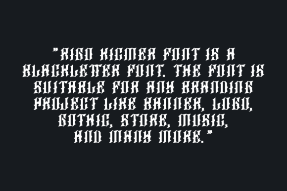 Rigo Kicmer Font PNG with transparent background - Preview 3