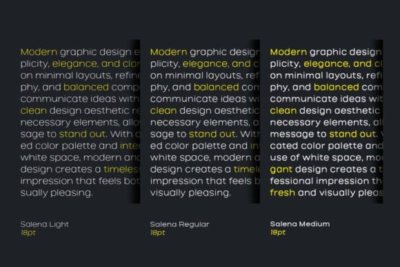 Salena Font PNG with transparent background - Preview 3