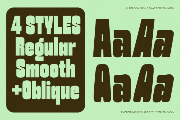 Seroca Font PNG with transparent background - Preview 1
