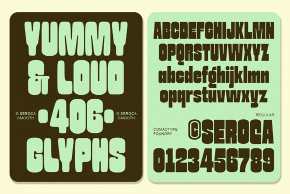 Seroca Font PNG with transparent background - Preview 6