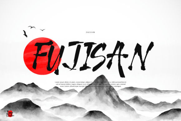 Shinkai Ink Font PNG with transparent background - Preview 1
