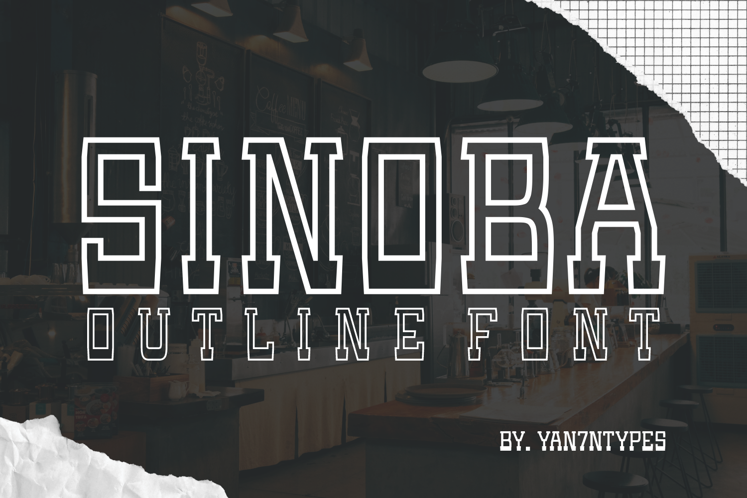 Sinoba Outline preview - rounded slab hollow accent type