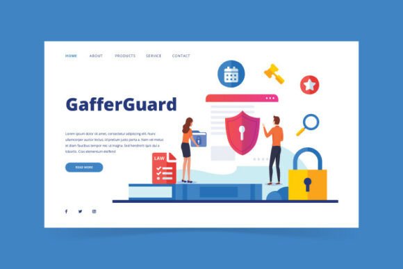 Business landing page template