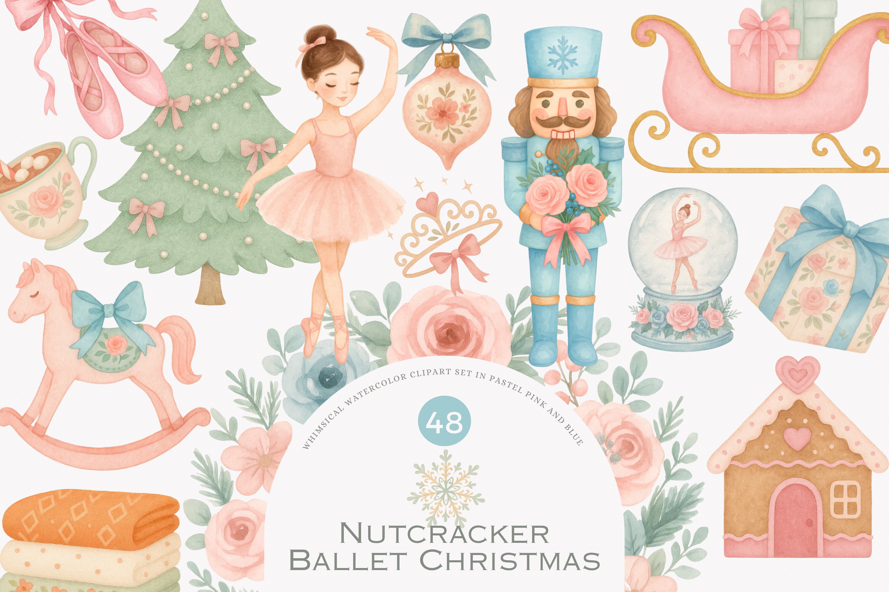 Nutcracker Ballet - Christmas Clipart - photo 1