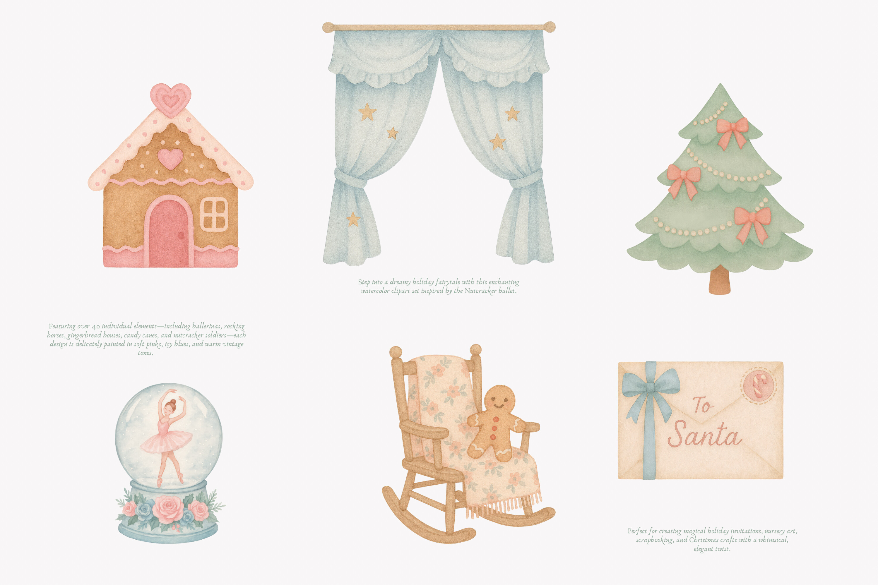 Nutcracker Ballet - Christmas Clipart - photo 3