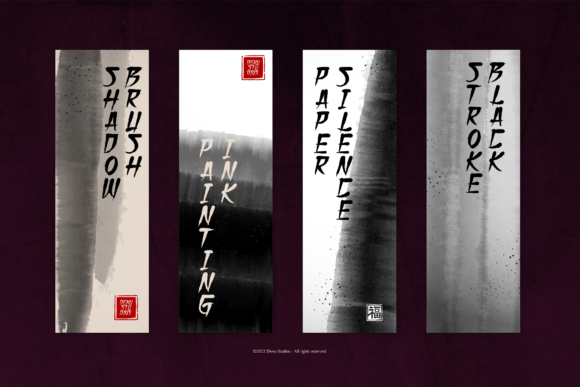 Aomine Kensai Font - Preview 1