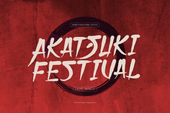 Aomine Kensai Font - Preview 3