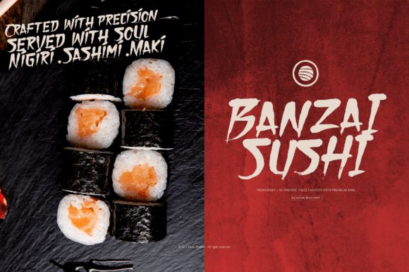 Aomine Kensai Font - Preview 4