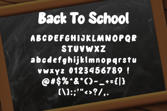 Back to School Font - Preview 1