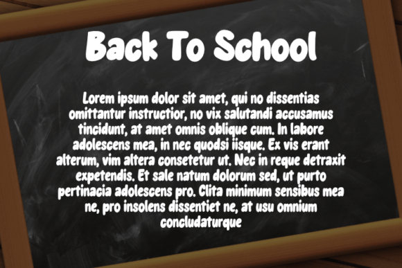 Back to School Font - Preview 2