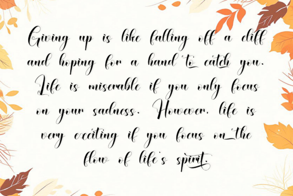 Beautiful Autumn Font - Preview 3