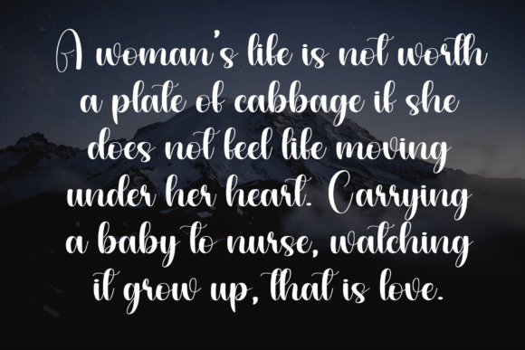Black Farmhouse Font PNG with transparent background - Preview 5