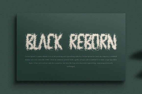 Black Reborn Font - Preview 4
