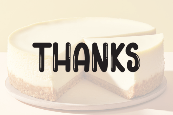 Cake Cheese Font - Preview 6