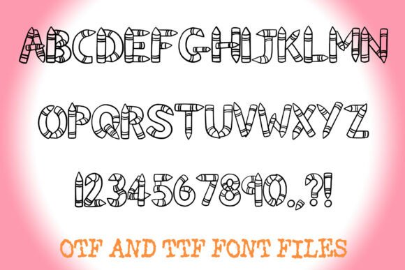 Crayons Font - Preview 1