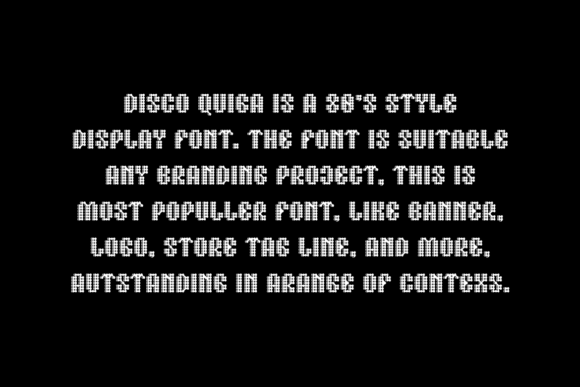 Disco Quiga Font - Preview 3