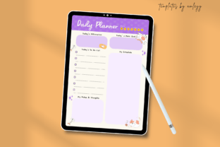 FREE Cat Themed Cute Daily Planner Canva Graphic by Templates by amleyy ...