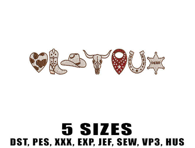 Fall Country Embroidery Design