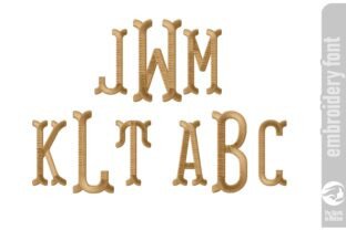 Fishtail Monogram Font - Rounded / L · Creative Fabrica