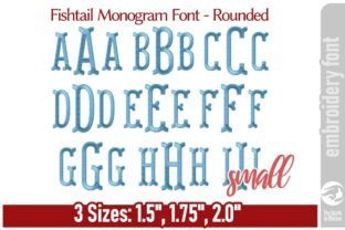 Fishtail Monogram Font - Rounded / S · Creative Fabrica