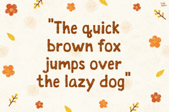 Fluff Autumn Font - Preview 3