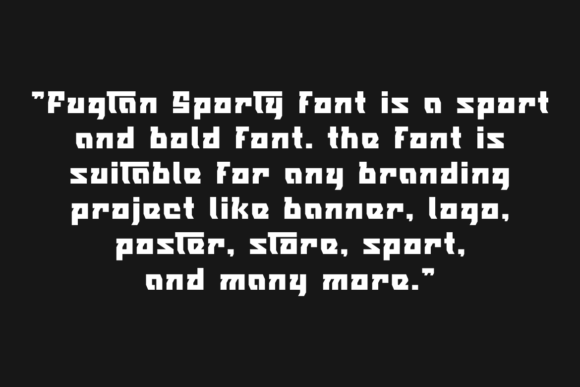 Fugtan Sporty Font PNG with transparent background - Preview 4