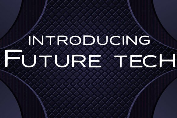 Future Tech Font PNG with transparent background - Preview 1