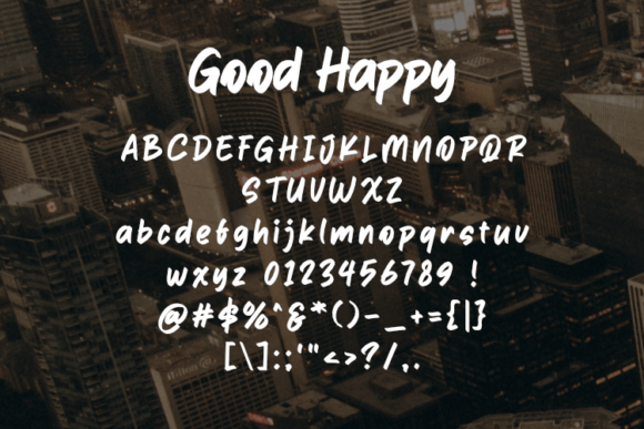 Good Happy Font - Preview 1