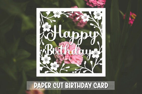 Happy Birthday Greeting Card SVG