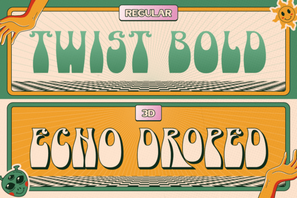 Khedelic Font PNG with transparent background - Preview 3