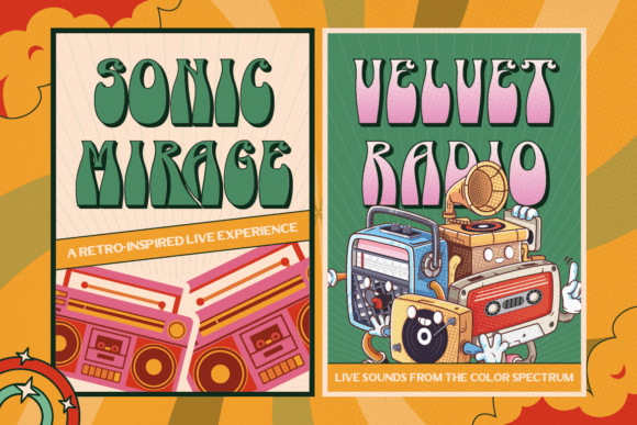 Khedelic Font PNG with transparent background - Preview 4