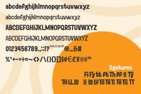 Loftol Font PNG with transparent background - Preview 3