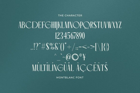 Montblanc Font PNG with transparent background - Preview 1