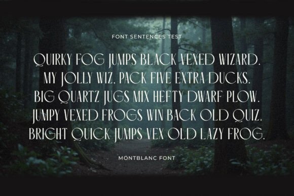 Montblanc Font PNG with transparent background - Preview 2