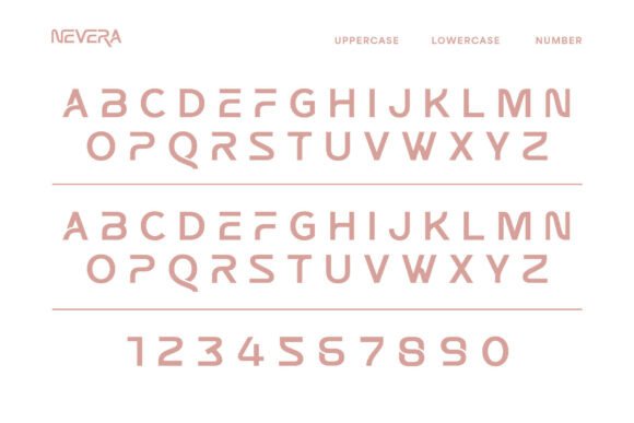 Nevera Font PNG with transparent background - Preview 1