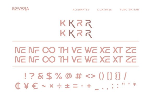 Nevera Font PNG with transparent background - Preview 2